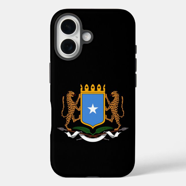 Wappen Somalias iPhone 16 Hülle (Rückseite)