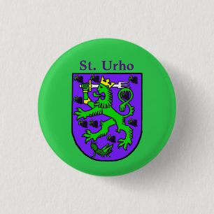 Wappen St. Urho Knopf Button