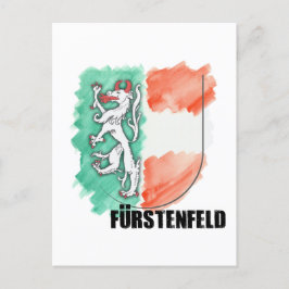 Wappen Steiermark Aquarell Fürstenfeld Postkarte