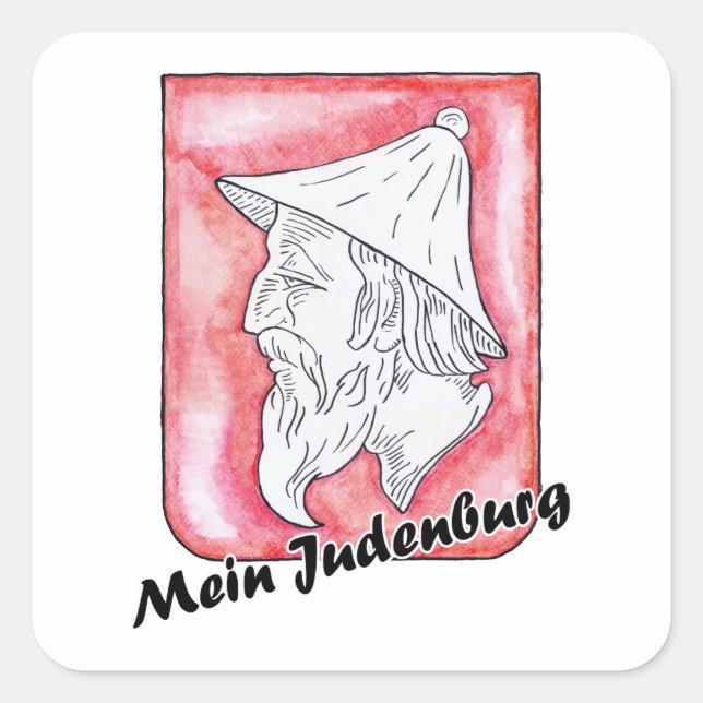 Wappen Steiermark Mein Judenburg Quadratischer Aufkleber (Vorderseite)