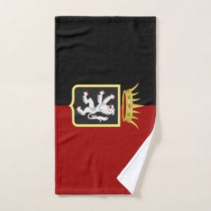 Wappen und Flagge der Region Aostatal (Italienisch Handtuch