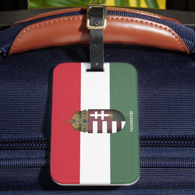 Wappen Ungarns Gepäckanhänger (Vorderseite Insitu 2)