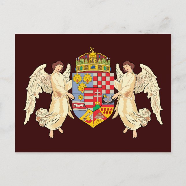 Wappen Ungarns Postkarte (Vorderseite)
