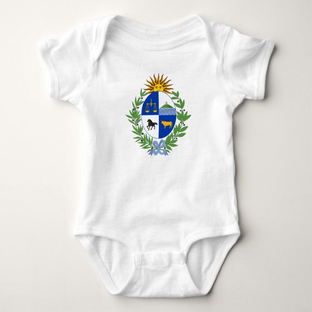 Wappen Uruguays Baby Strampler (Vorderseite)