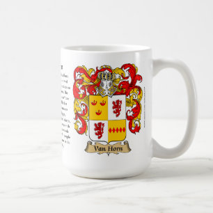 Wappen Vans Horn Family Kaffeetasse