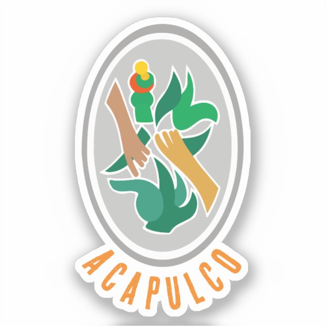 Wappen von Acapulco, Mexiko Aufkleber (Vorderseite)