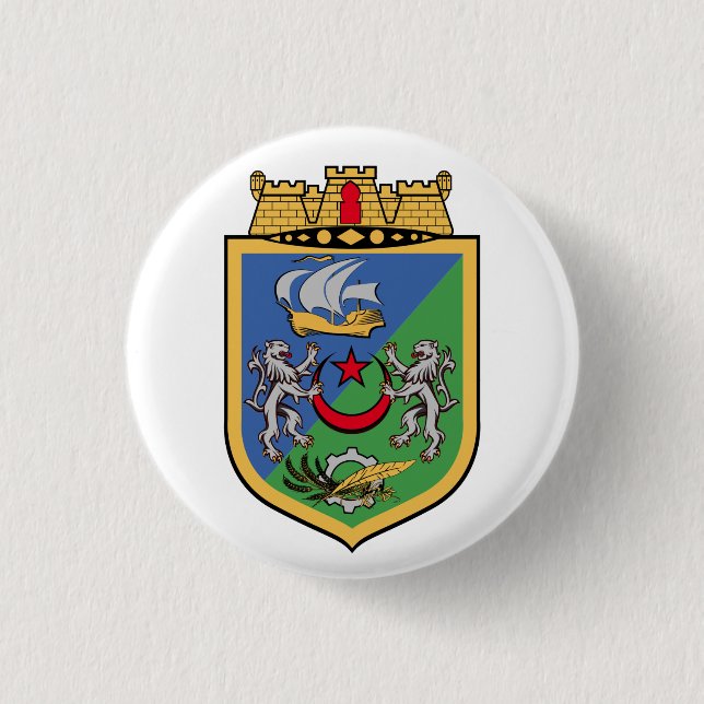 Wappen von Algier Button (Vorderseite)