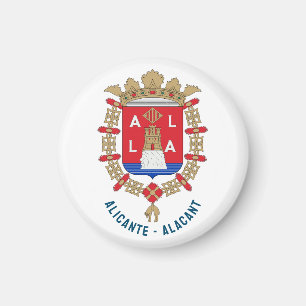 Wappen von Alicante - Alacant, Spanien Magnet