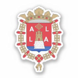 Wappen von Alicante, Spanien Aufkleber