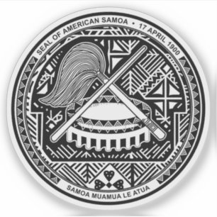 Wappen von Amerikanisch-Samoa, USA Aufkleber