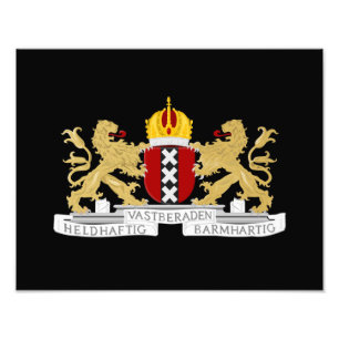 Wappen von Amsterdam Fotodruck