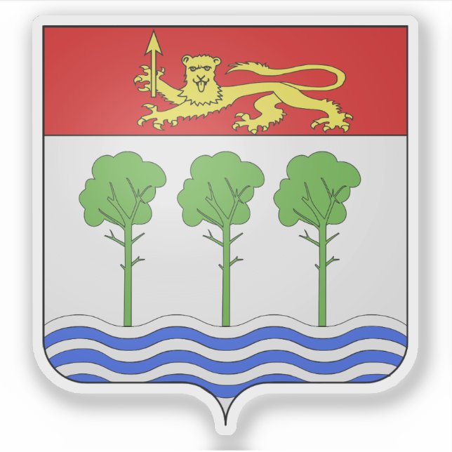 Wappen von Anglet, Pyrénées-Atlantiques Aufkleber (Vorderseite)