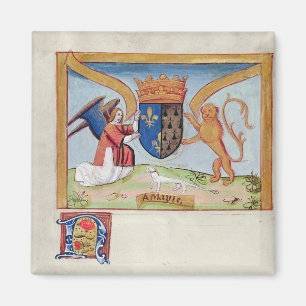 Wappen von Anne von Bretagne 1515 Magnet