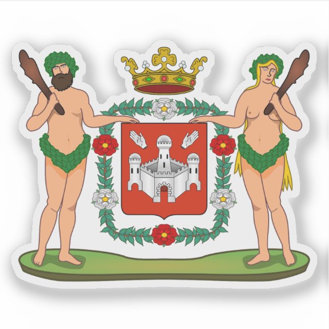 Wappen von Antwerpen, Belgien Aufkleber (Vorderseite)