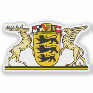 Wappen von Baden-Württemberg, Deutschland Aufkleber