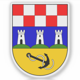 Wappen von Bakar, Kroatien Aufkleber
