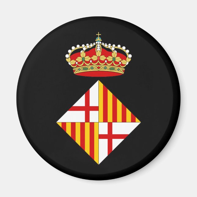 Wappen von Barcelona Magnet (Vorne)