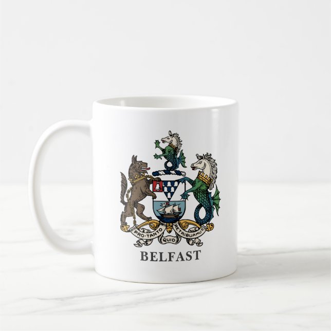 Wappen von Belfast Kaffeetasse (Links)