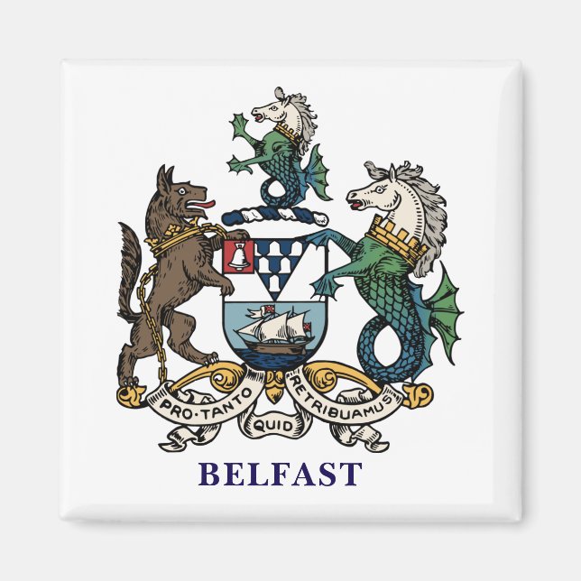 Wappen von Belfast Magnet (Vorne)