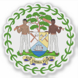 Wappen von Belize Aufkleber