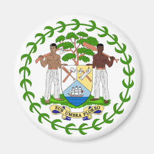 Wappen von Belize Landeswappen Symbol Emblem Flagg Magnet