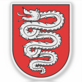 Wappen von Bellinzona, Schweiz Aufkleber