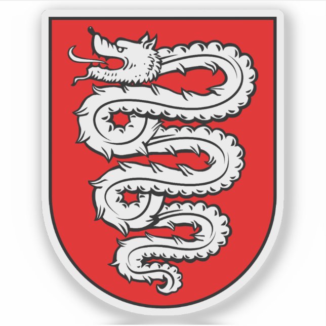 Wappen von Bellinzona, Schweiz Aufkleber (Vorderseite)