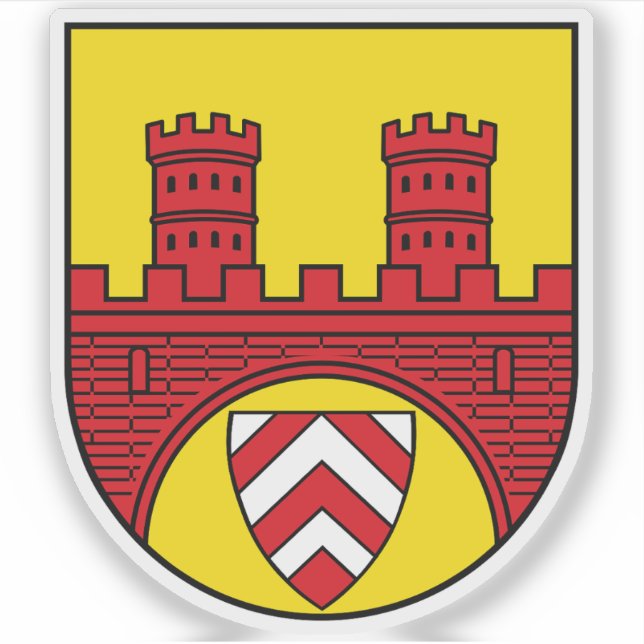 Wappen von Bielefeld, Deutschland Aufkleber (Vorderseite)