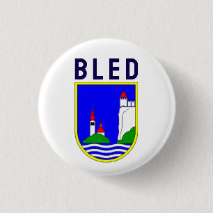 Wappen von Bled, Slowenien Button
