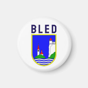 Wappen von Bled, Slowenien Magnet