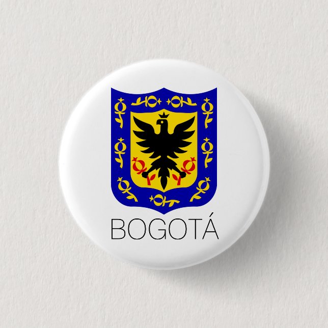 Wappen von Bogotá, Kolumbien Button (Vorderseite)