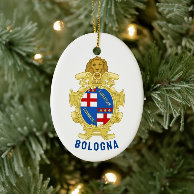 Wappen von Bologna - Italien Keramik Ornament (Baum)