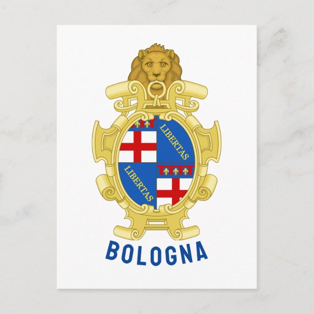 Wappen von Bologna - Italien Postkarte (Vorderseite)