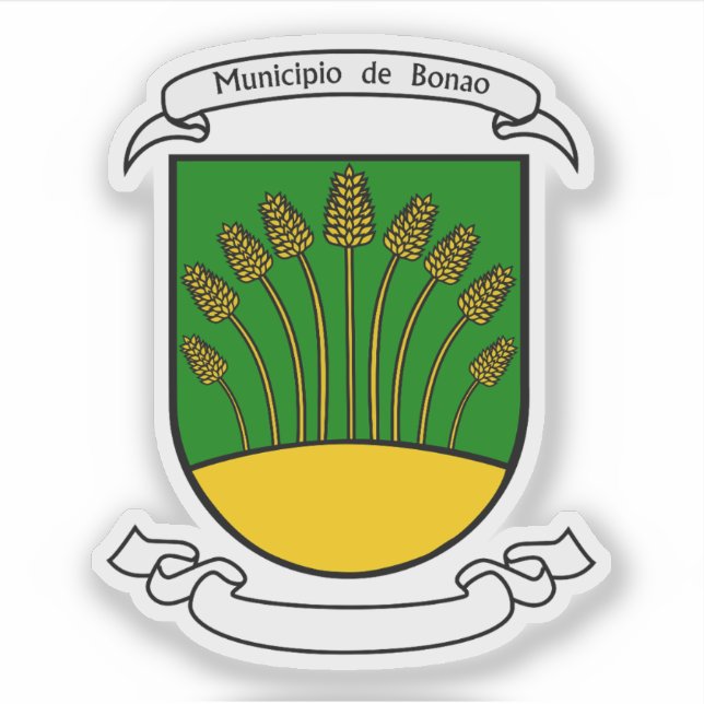 Wappen von Bonao Aufkleber (Vorderseite)