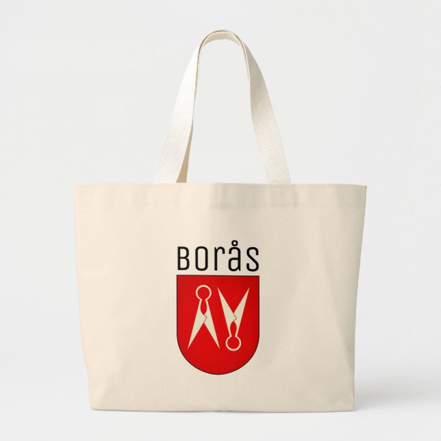 Wappen von Borås, Schweden Jumbo Stoffbeutel (Vorne)