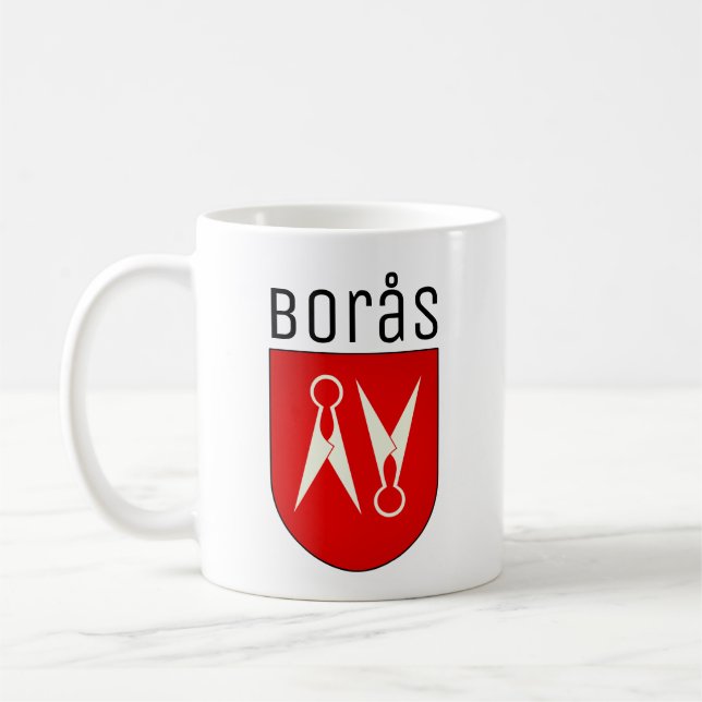 Wappen von Borås, Schweden Kaffeetasse (Links)