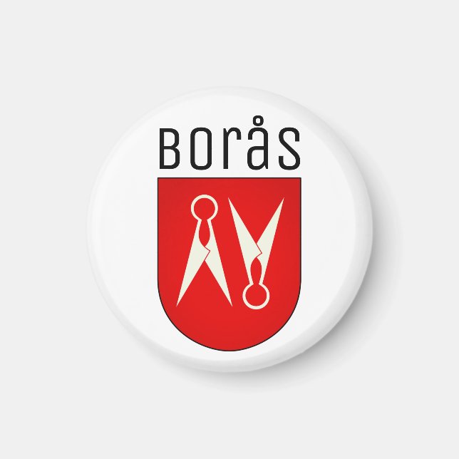 Wappen von Borås, Schweden Magnet (Vorne)