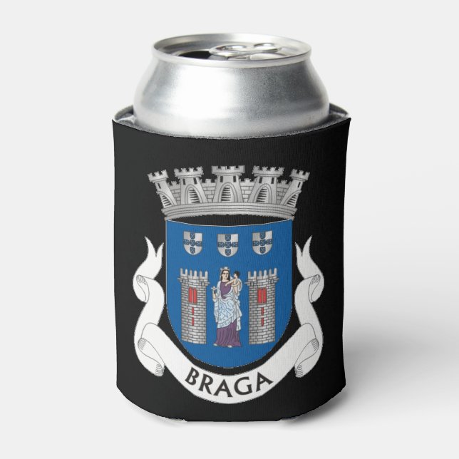Wappen von Braga, Portugal Dosenkühler (Kanne Vorderseite)