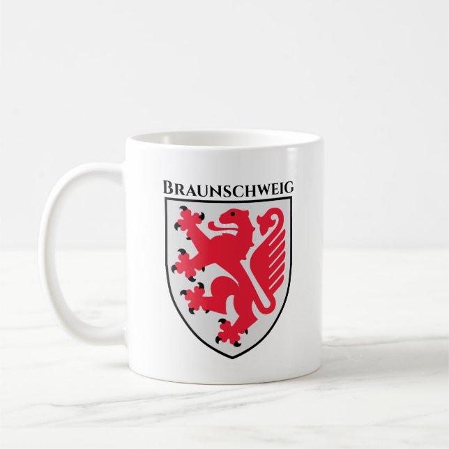 Wappen von Braunschweig, Deutschland Kaffeetasse (Links)