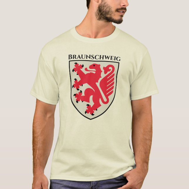 Wappen von Braunschweig, Deutschland T-Shirt (Vorderseite)