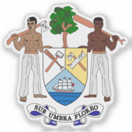 Wappen von British Honduras-Belize, 1967-1981 Aufkleber