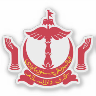 Wappen von Brunei Aufkleber