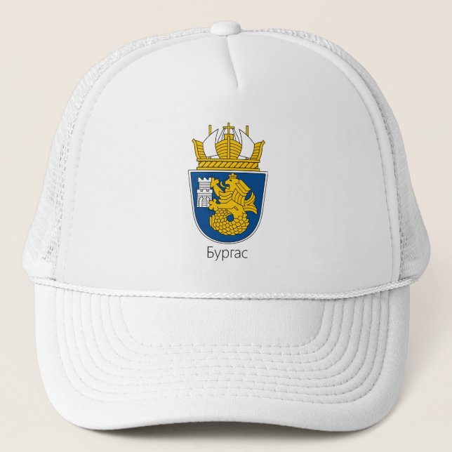 Wappen von Burgas, Bulgarien Truckerkappe (Vorderseite)