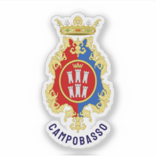 Wappen von Campobasso, Italien Aufkleber