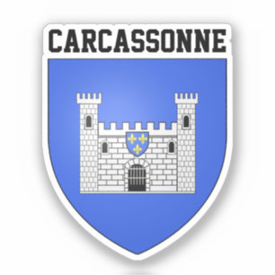 Wappen von Carcassonne - Frankreich Aufkleber