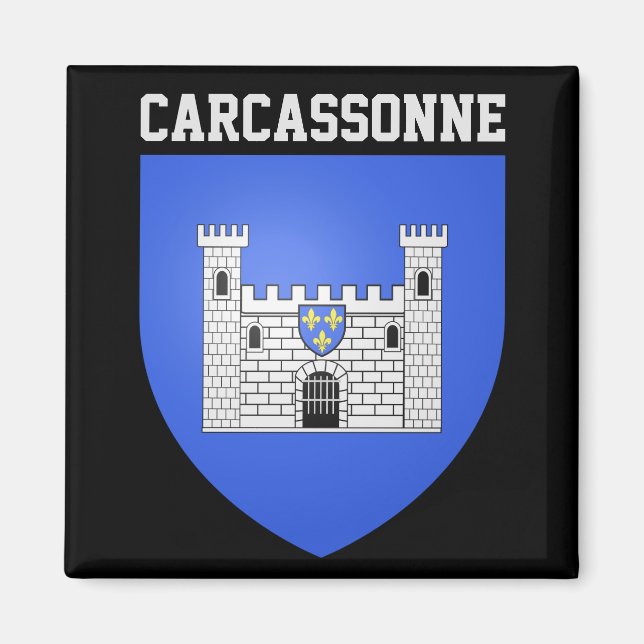 Wappen von Carcassonne - Frankreich Magnet (Vorne)