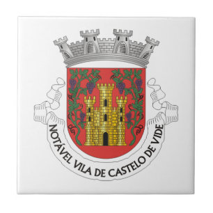 Wappen von Castelo de Vide, Portugal Fliese