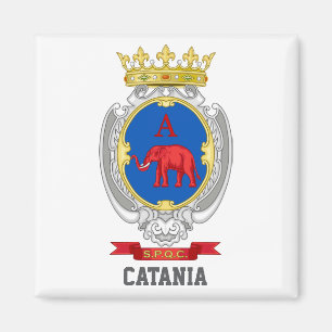 Wappen von Catania, Sizilien Magnet