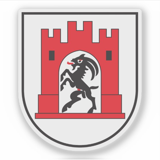 Wappen von Chur, Schweiz Aufkleber (Vorderseite)