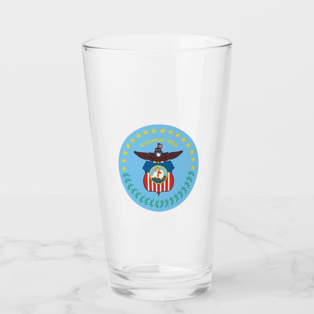 Wappen von Columbus, Ohio Glas (Vorderseite)